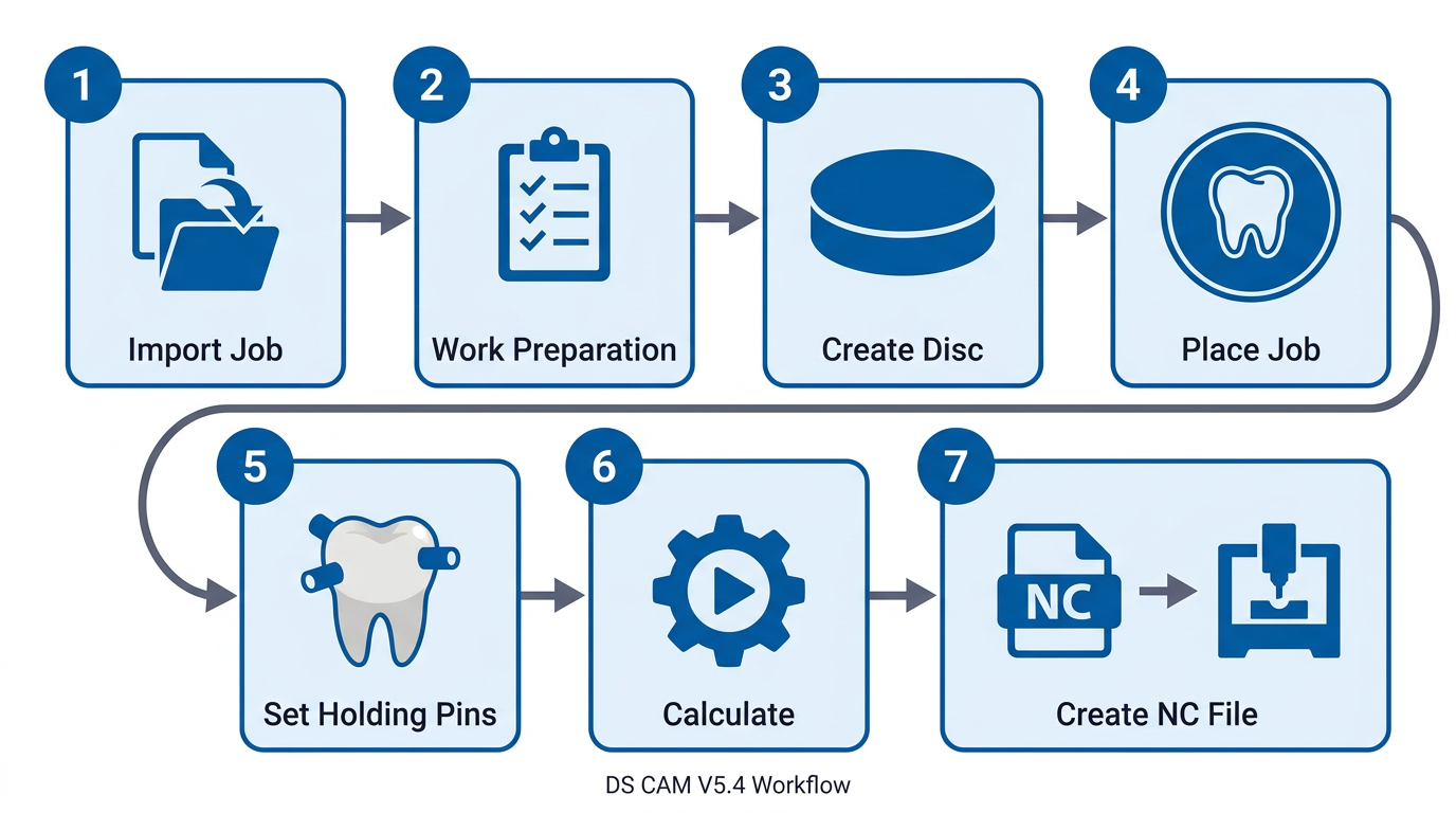 DS CAM V5.4 Workflow Diagram