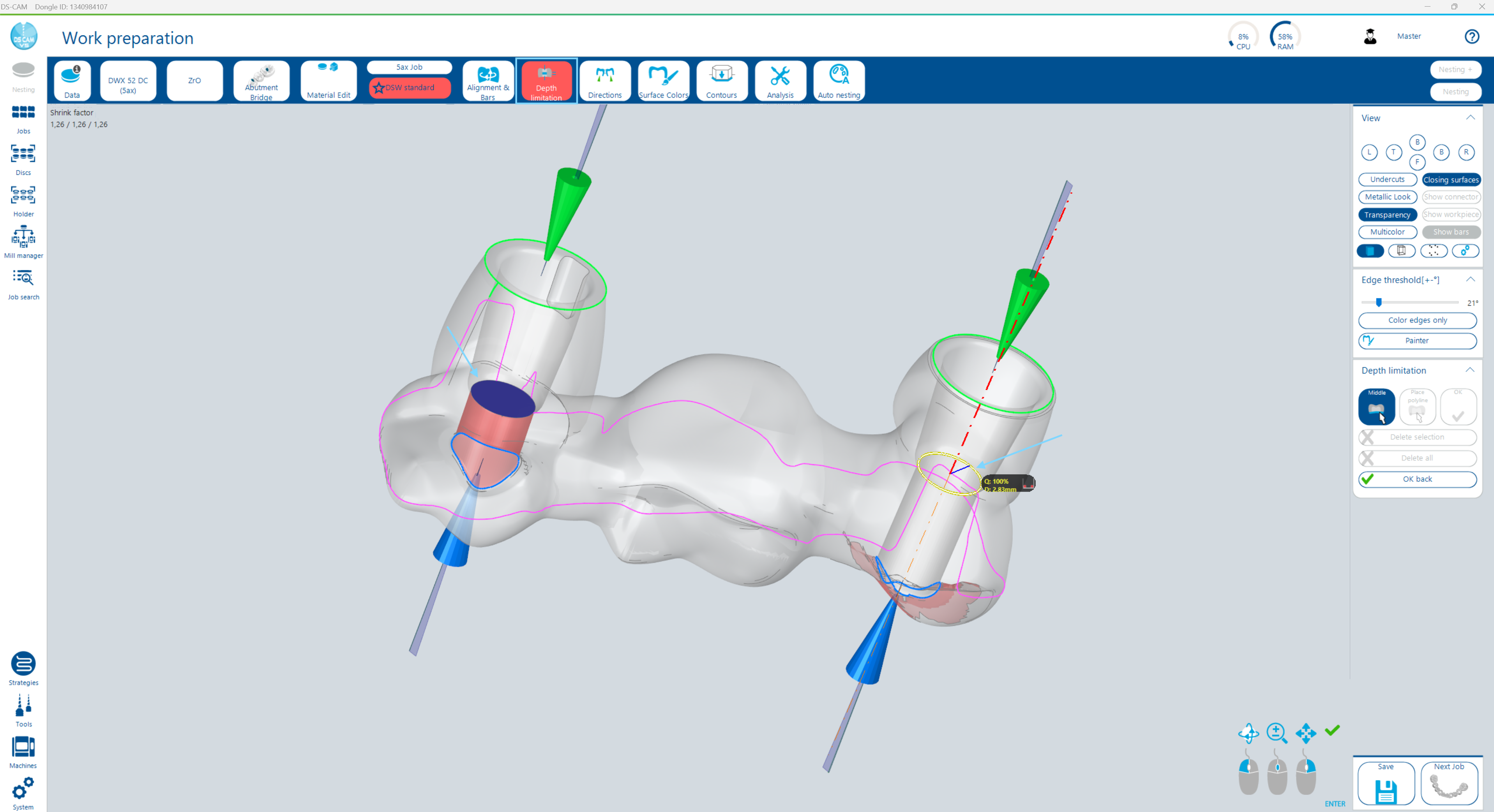 Work Preparation – Depth Limitation
