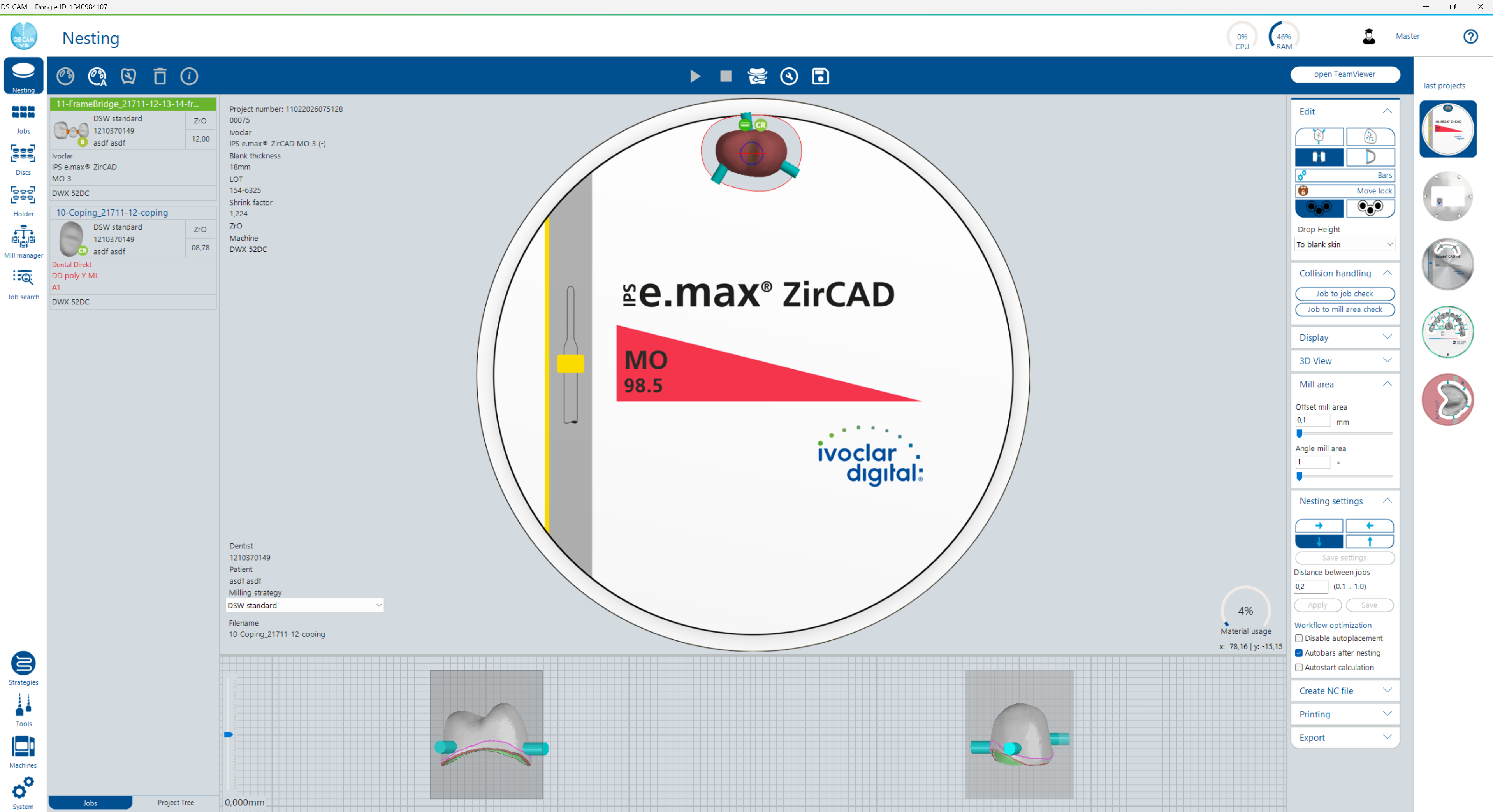 Nesting Dialog – Overview