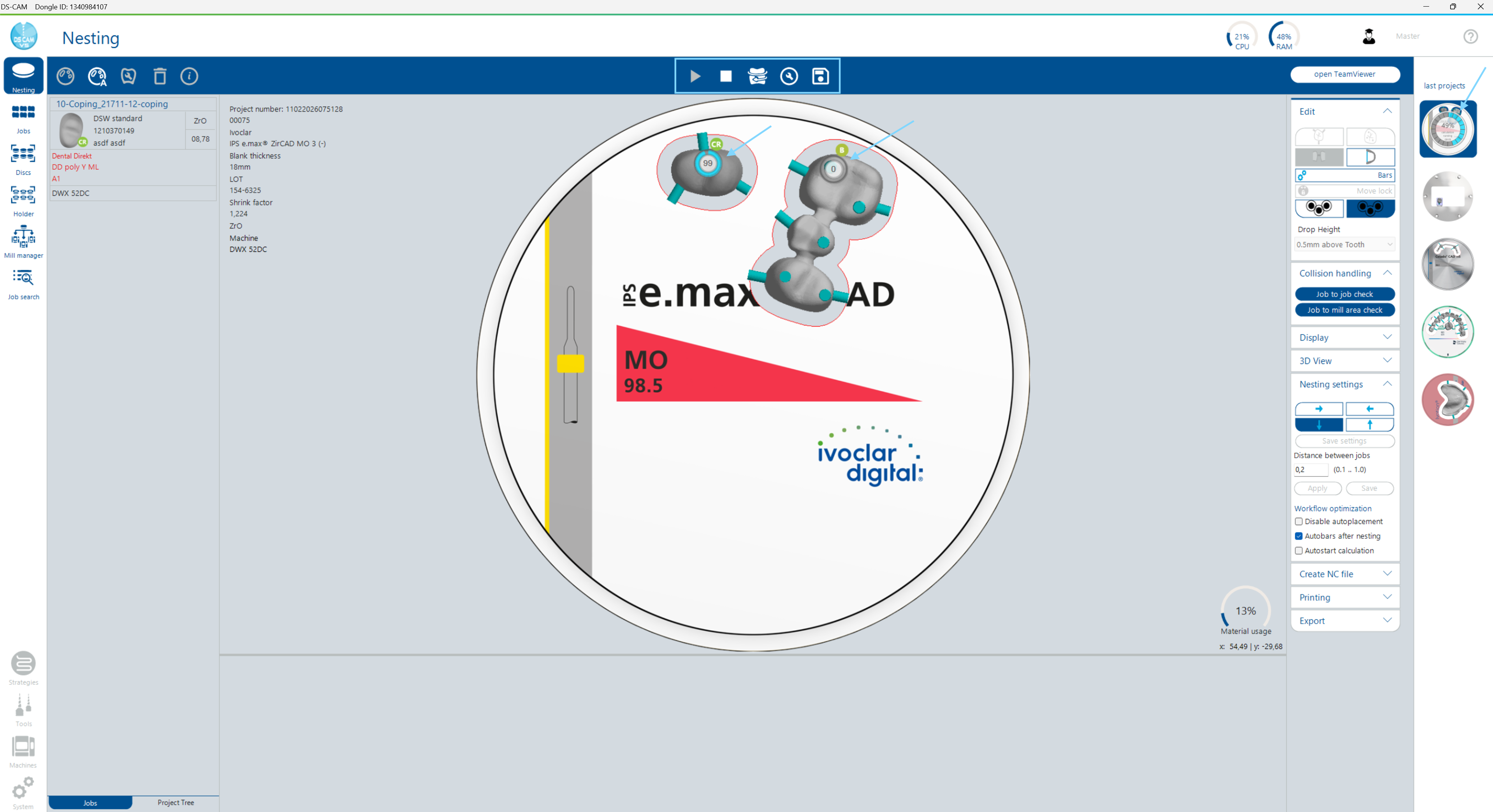 Toolbar – Start Calculation